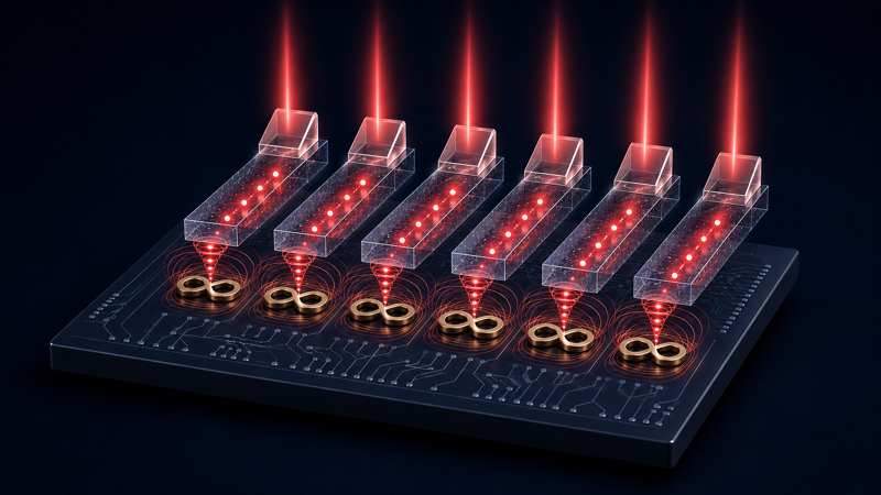 Figure for A Cryo-CMOS Color-Center Quantum Controller with Diamond Waveguide Micro-Chiplet Integration